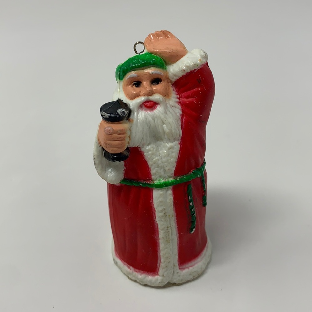 2.5” vintage Santa Claus Christmas tree ornament decoration Xmas holiday decor